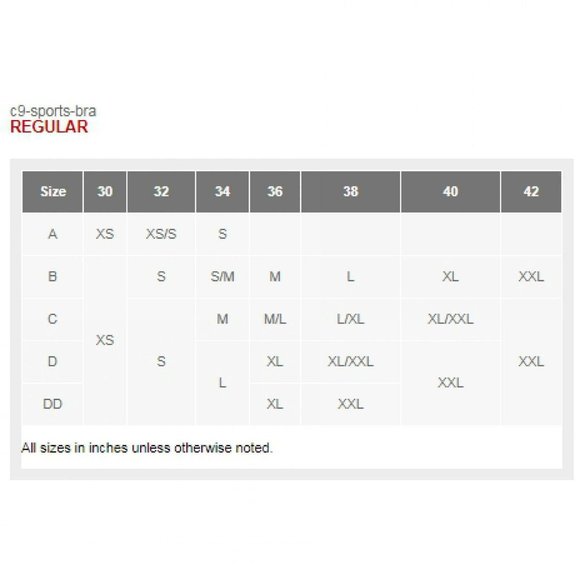 C9 by Champion Max Duo Dry Bra Grey Coblestone 34D - Picture 6 of 6